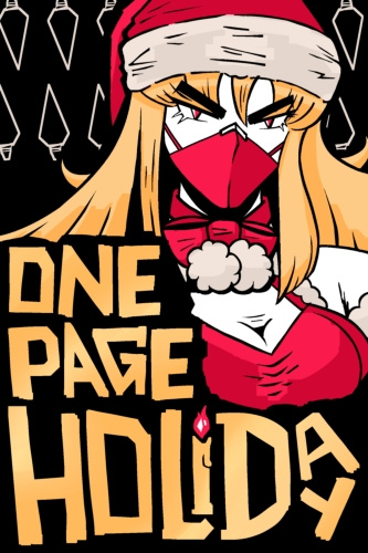 One Page Holiday (Cover) The cover for horror journaling ttrpg "One Page Holiday" by M. Kirin.