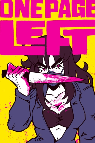 One Page Left (Cover) The cover for horror journaling ttrpg "One Page Left" by M. Kirin.